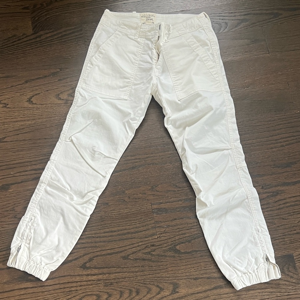 Nili Lotan cropped military pants, white size 0